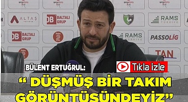 “Mental anlamda düşmüş bir takım görüntüsündeyiz”