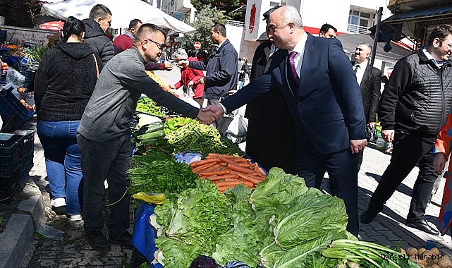 MHP Milletvekili Adayı Garip, Buldan’da Çarşı-Pazar gezdi