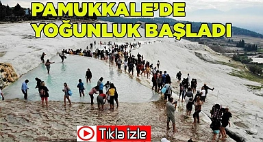 Pamukkale’de yoğunluk başladı