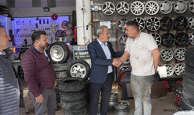 Şahin Tin esnafla buluştu