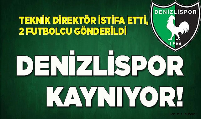 Teknik Direktör istifa etti, 2 futbolcu gönderildi 