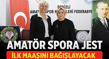 Vekil seçildiği takdirde, ilk maaşını amatör spora bağışlayacak