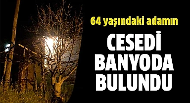 Yaşlı adam banyoda ölü bulundu
