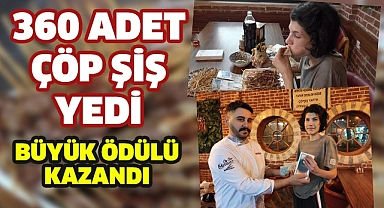 360 adet çöp şişi yedi, ödülleri kazandı
