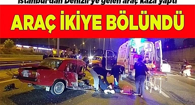 Araç ikiye bölündü