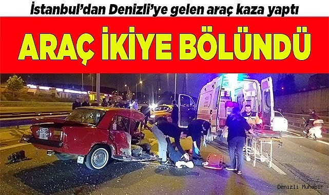 Araç ikiye bölündü