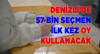 Denizli’de 57 bin seçmen ilk kez oy kullanacak