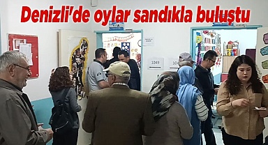 Denizli'de oylar sandıkla buluştu