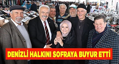 Denizli halkını sofraya buyur etti