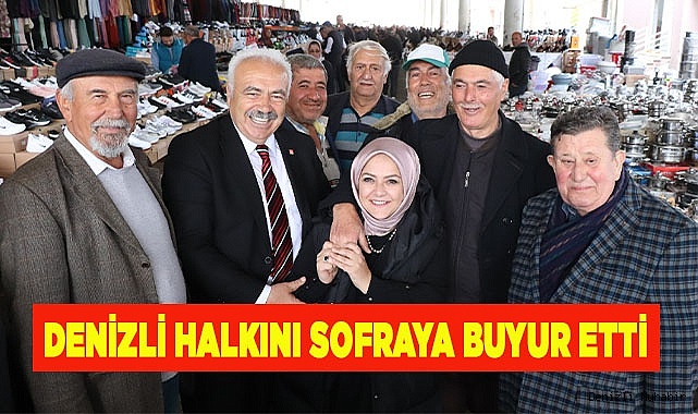 Denizli halkını sofraya buyur etti