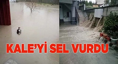 Kale’yi sel vurdu