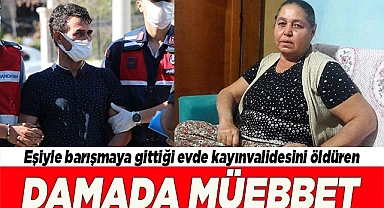 Kaynanasını öldüren damada müebbet verildi