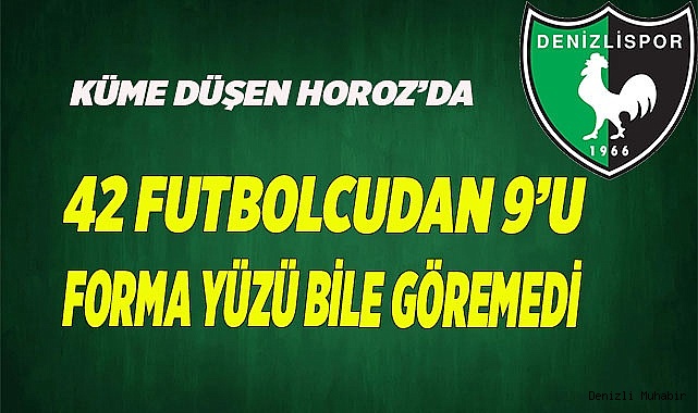 KÜME DÜŞEN HOROZ’DA EN ÇOK OYNAYAN GÖKHAN OLDU
