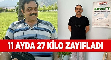 Programa uyup 11 ayda 27 kilo zayıfladı
