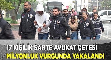 sahte icra belgesiyle milyonluk vurgun yapan 17 kişilik çete çökertildi