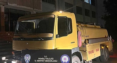 Yakıt tankerinden kaçak akaryakıt çıktı