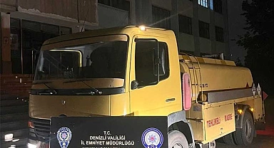 Yakıt tankerinden kaçak akaryakıt çıktı