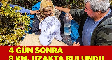 Yaşlı kadın 4 gün sonra çalıların arasında sağ olarak bulundu