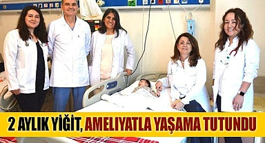 2 aylık  Yiğit Emre,  ameliyatla yaşama tutundu