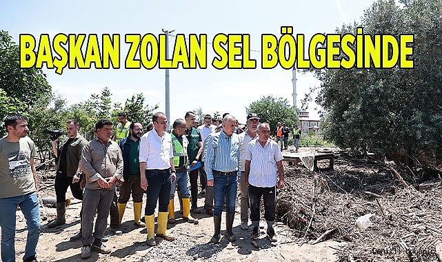 Büyükşehir’in sel bölgesinde hummalı çalışması sürüyor