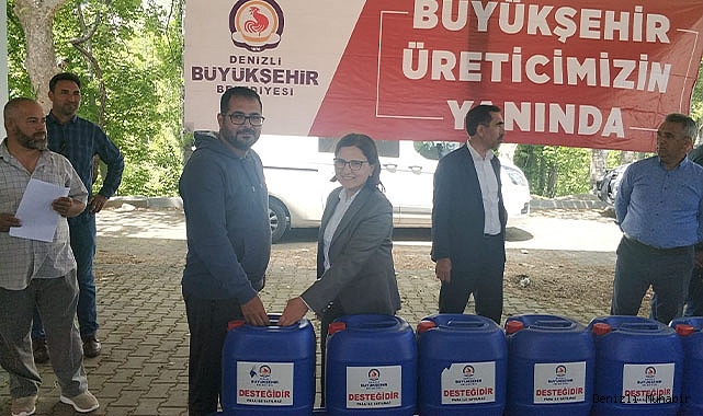 Denizli’de Alabalık Yetiştiricilerine Dezenfektan Dağıtımı Yapıldı.
