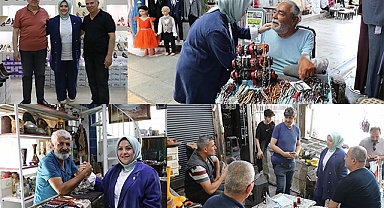 DENİZLİ MİLLETVEKİLİ ÜN, KALEİÇİ ESNAFIYLA BAYRAMLAŞTI
