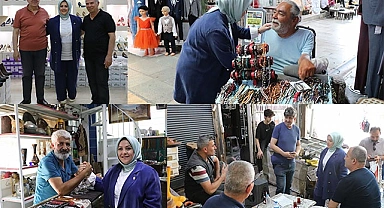 DENİZLİ MİLLETVEKİLİ ÜN, KALEİÇİ ESNAFIYLA BAYRAMLAŞTI