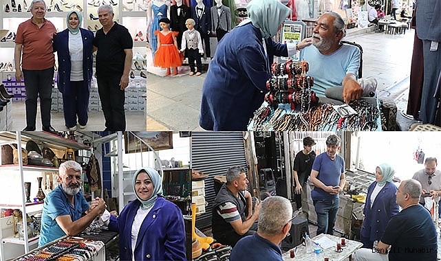 DENİZLİ MİLLETVEKİLİ ÜN, KALEİÇİ ESNAFIYLA BAYRAMLAŞTI