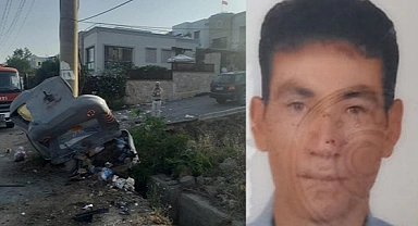 Direğe çarpan sürücü öldü