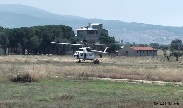 Helikopter arızalandı, acil iniş yaptı