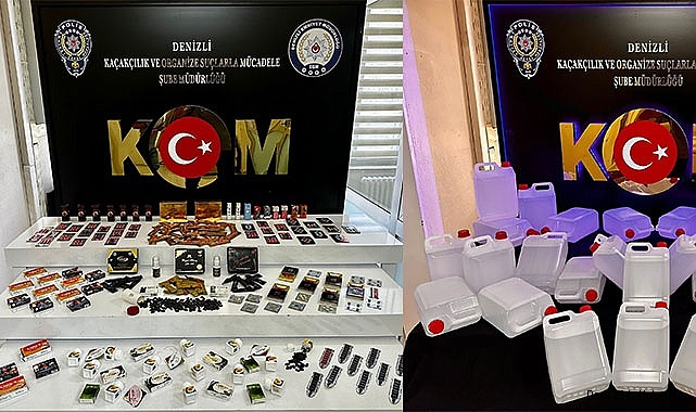 Kaçak cinsel ilaç, alkol ve tütünü satamadan yakalandılar
