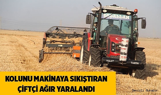 Kolunu saman paketleme makinasına kaptırdı
