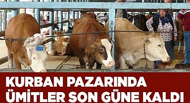 Kurban pazarında ümitler son güne kaldı
