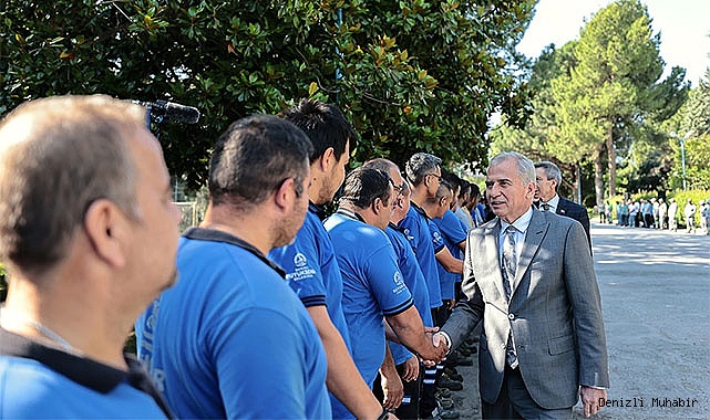 Osman Zolan personelle bayramlaştı