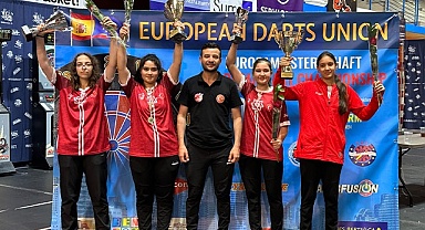 PAMUKKALE BELEDİYESPORLU DARTÇILAR AVRUPA ŞAMPİYONU