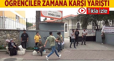 Sınava yetişemeyen adaylar zamana karşı yarıştı