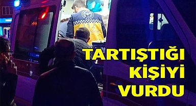 Tartıştığı husumetlisini vurdu