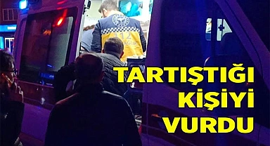 Tartıştığı husumetlisini vurdu
