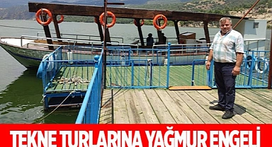Tekne turlarına yağmur engeli
