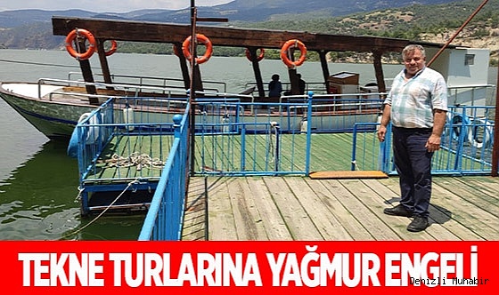 Tekne turlarına yağmur engeli