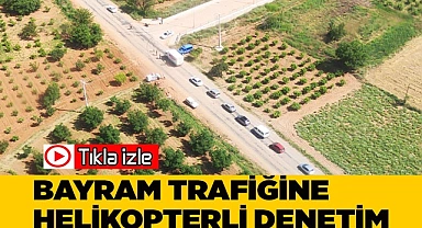 Trafik havadan denetleniyor