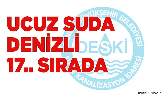 Ucuz suda Denizli 17. sırada