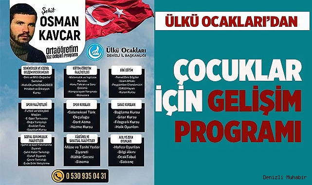 ÜLKÜ OCAKLARI'DAN ÇOCUKLARA GELİŞİM ROGRAMI