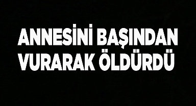 Annesini başından vurarak öldürdü