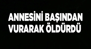 Annesini başından vurarak öldürdü