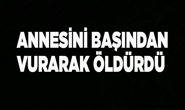 Annesini başından vurarak öldürdü