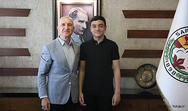 Başkan Özbaş, LGS birincisini ağırladı