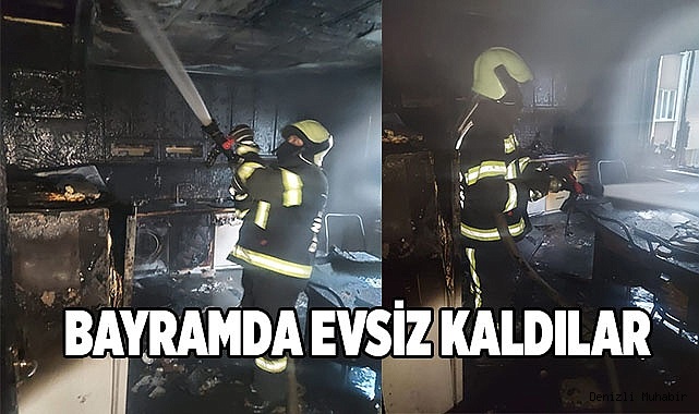 Bayramda evsiz kaldılar