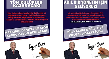 CEŞEN: “KAZANAN DENİZLİ AMATÖR FUTBOL AİLESİ OLSUN”