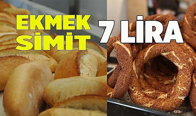 Denizli’de ekmek ve simit 7 lira oldu